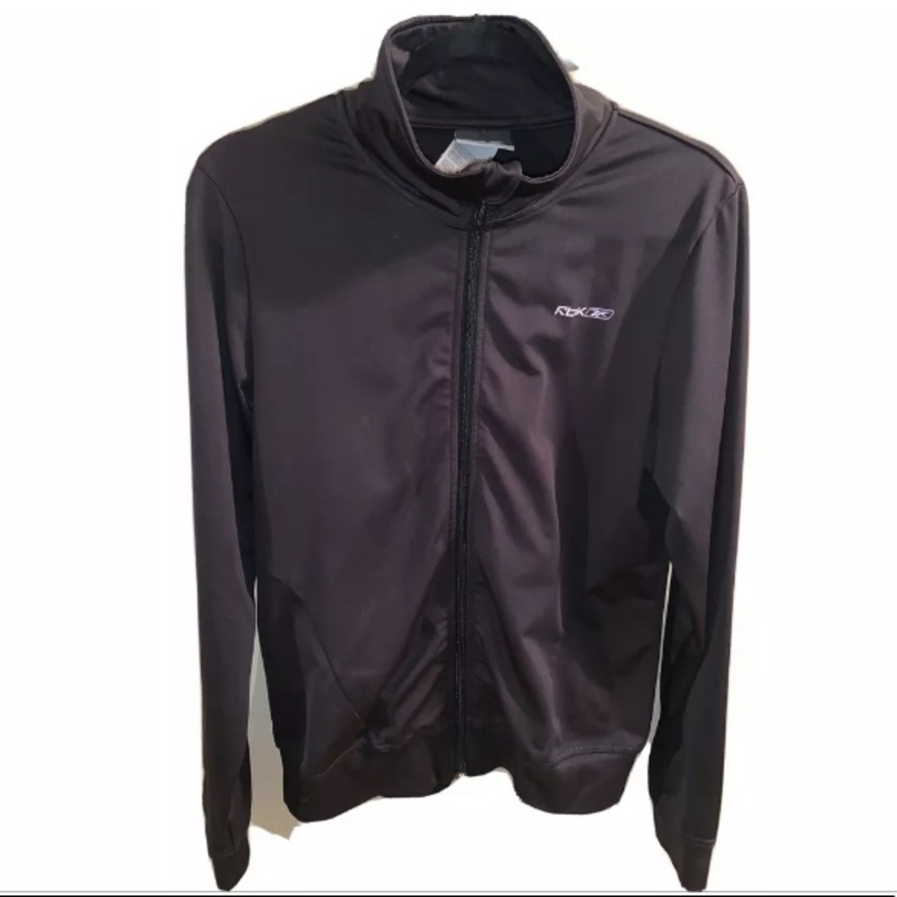 Reebok Track Jacket, Black, Womens Size Medium